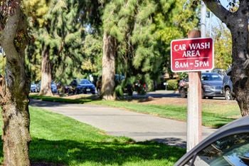 Car washing area